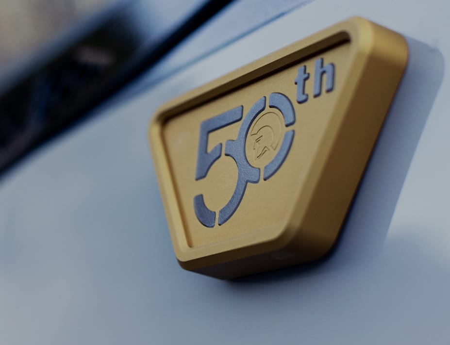 Close-up of a gold and silver 